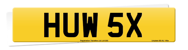 Registration number HUW 5X